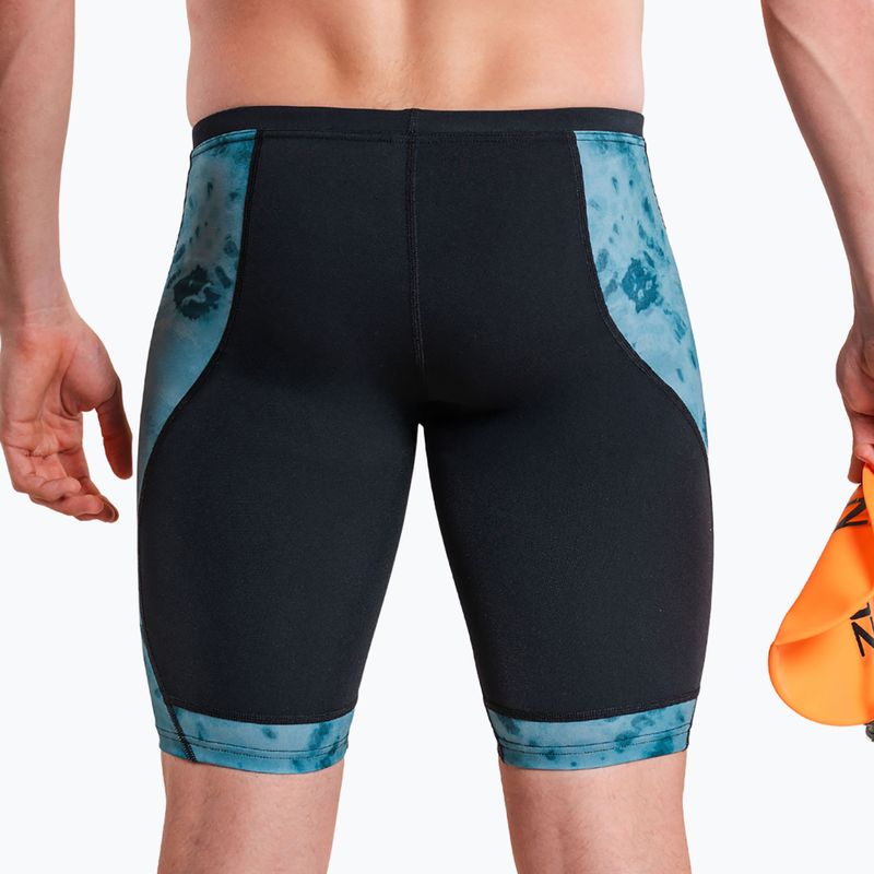 Jammer-uri de înot pentru bărbați ZONE3 Performance Speed teal tie dye 5