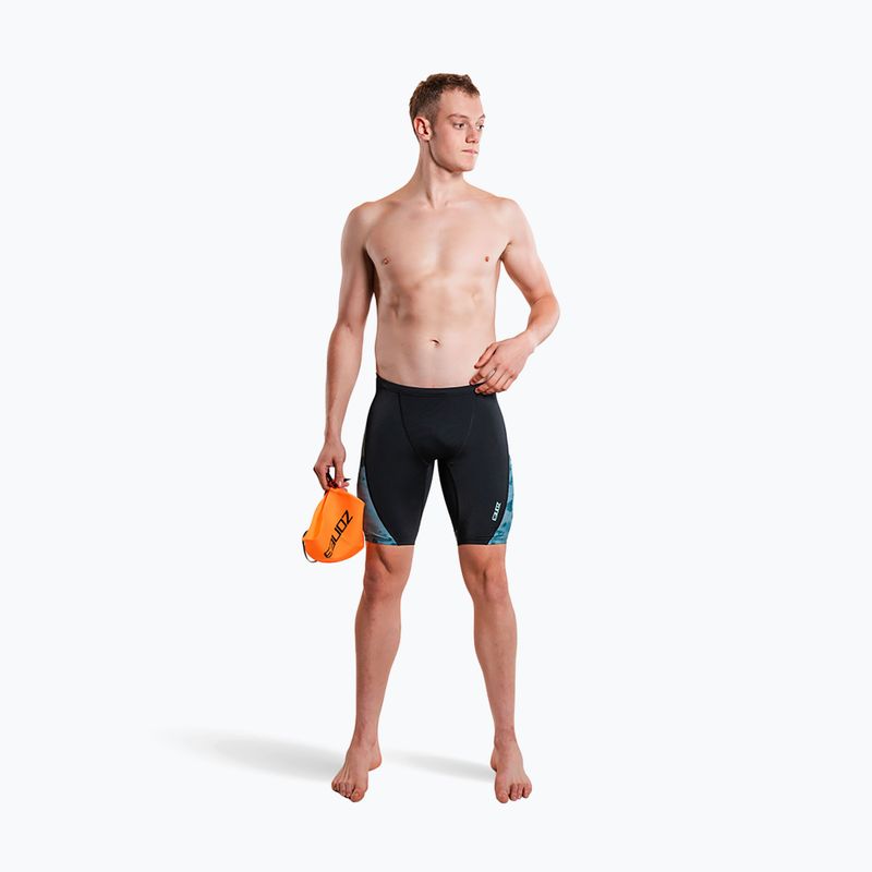 Jammer-uri de înot pentru bărbați ZONE3 Performance Speed teal tie dye 6