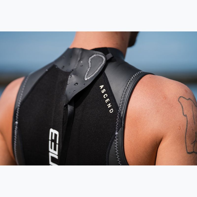 Costum de triatlon pentru bărbați ZONE3 Glide Sleeveless Wetsuit black/grey 11
