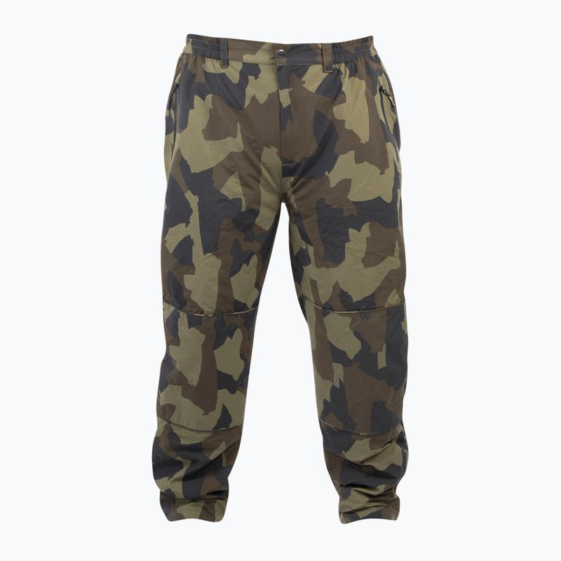 Pantaloni de pescuit pentru bărbați Avid Ripstop Camo verde A0620196