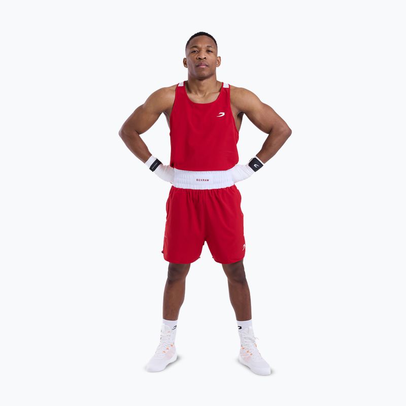 Pantaloni scurți de antrenament pentru bărbați Boxraw Stevenson V2 red/white 2