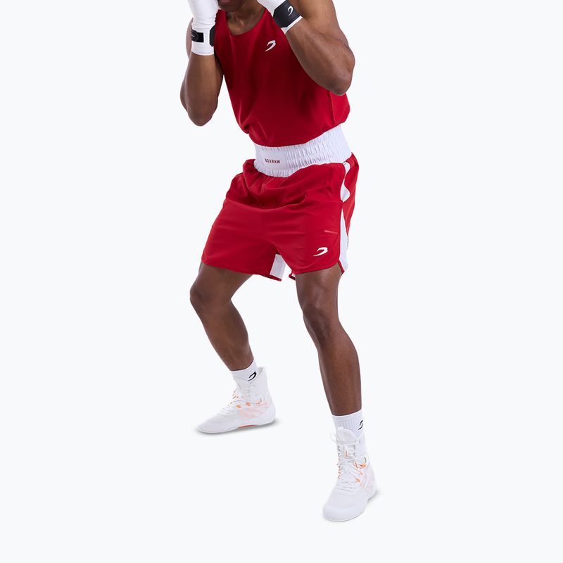 Pantaloni scurți de antrenament pentru bărbați Boxraw Stevenson V2 red/white 4