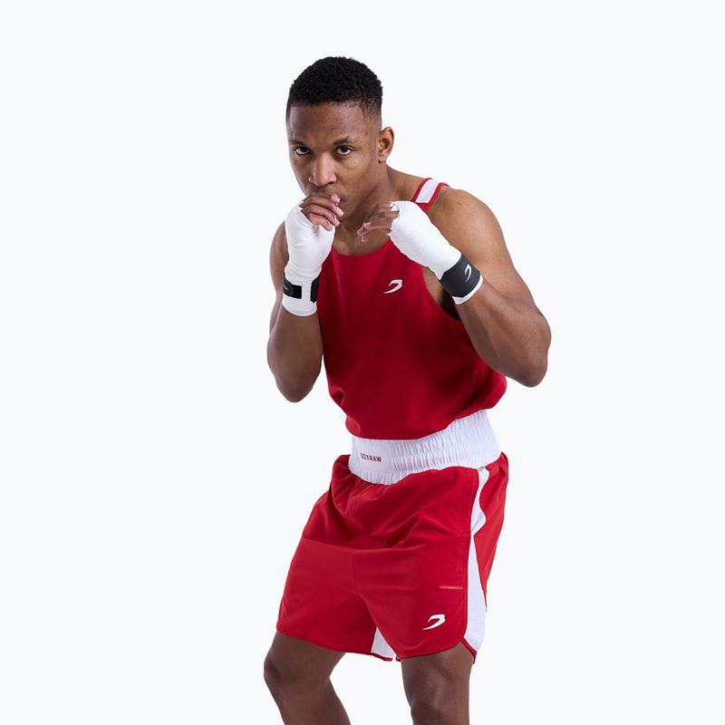 Tricou pentru bărbați Boxraw Stevenson V2 Tank red/white 4