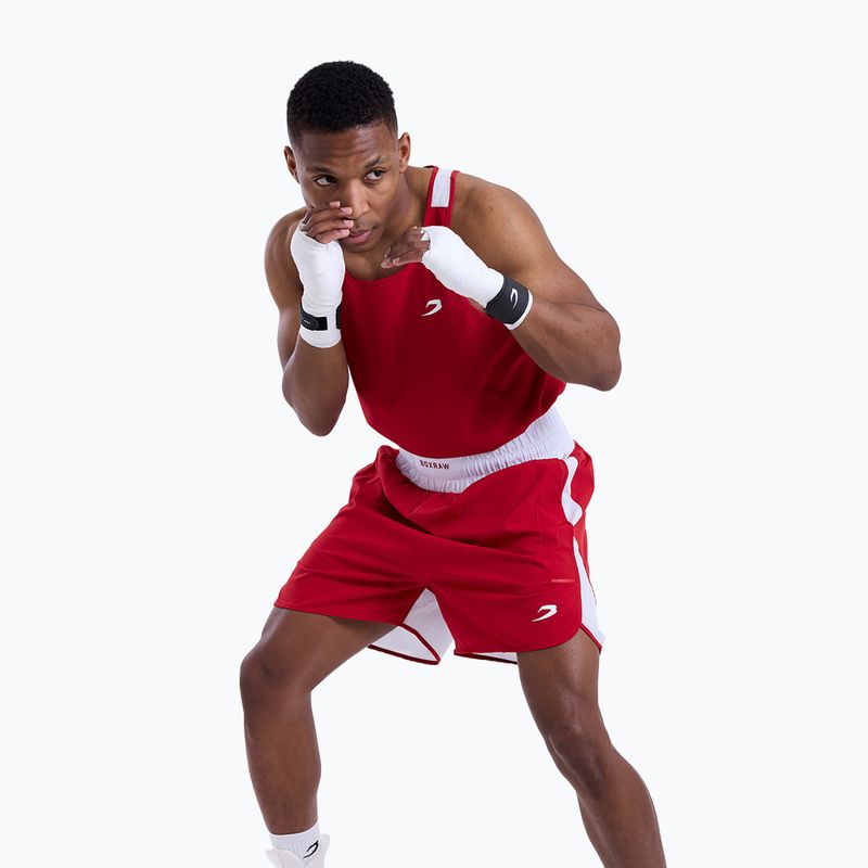 Tricou pentru bărbați Boxraw Stevenson V2 Tank red/white 5