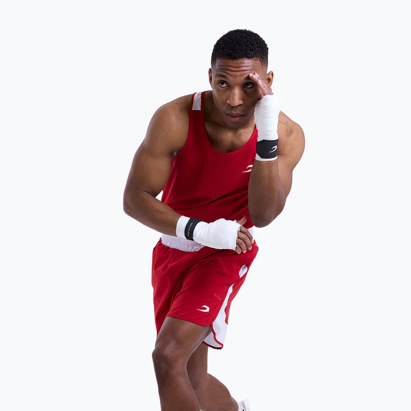 Tricou pentru bărbați Boxraw Stevenson V2 Tank red/white 6
