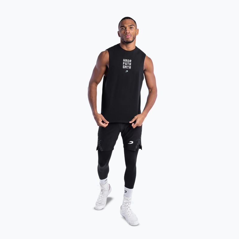 Tricou pentru bărbați Boxraw HRDR FSTR SMTR Muscle Tank Black 2