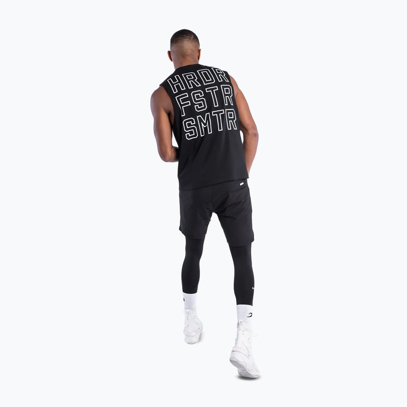 Tricou pentru bărbați Boxraw HRDR FSTR SMTR Muscle Tank Black 4