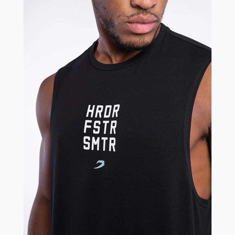 Tricou pentru bărbați Boxraw HRDR FSTR SMTR Muscle Tank Black 6