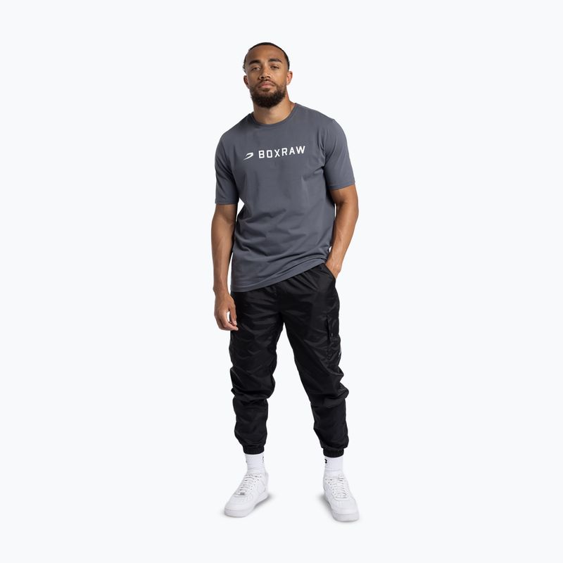 Tricou pentru bărbați Boxraw A.B.C. charcoal 2