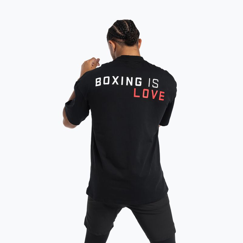 Tricou pentru bărbați Boxraw Boxing is Love Oversized Black 3