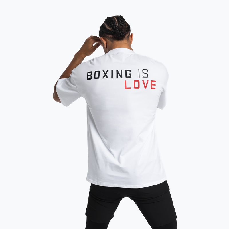 Tricou pentru bărbați Boxraw Boxing is Love Oversized White 3