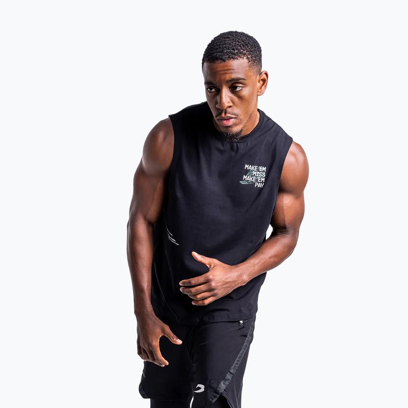Tricou pentru bărbați BOXRAW Make 'Em Miss Muscle black 5