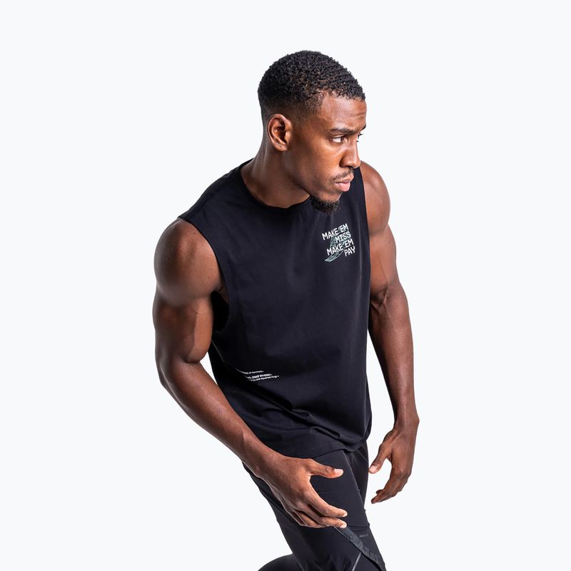 Tricou pentru bărbați BOXRAW Make 'Em Miss Muscle black 6