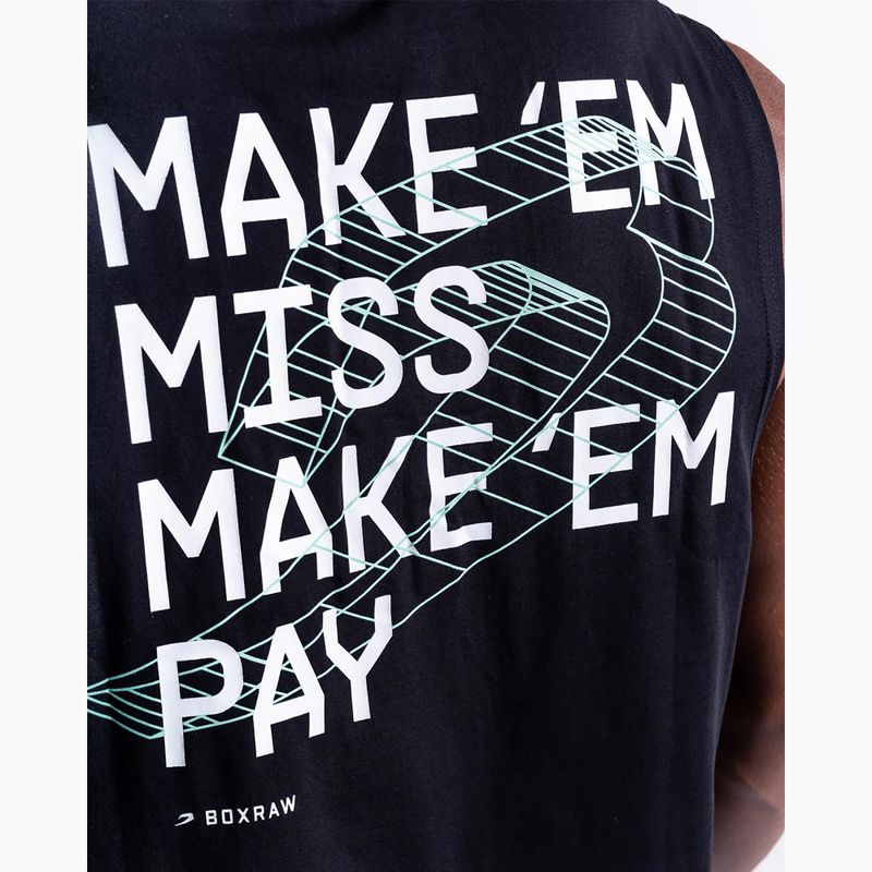 Tricou pentru bărbați BOXRAW Make 'Em Miss Muscle black 9