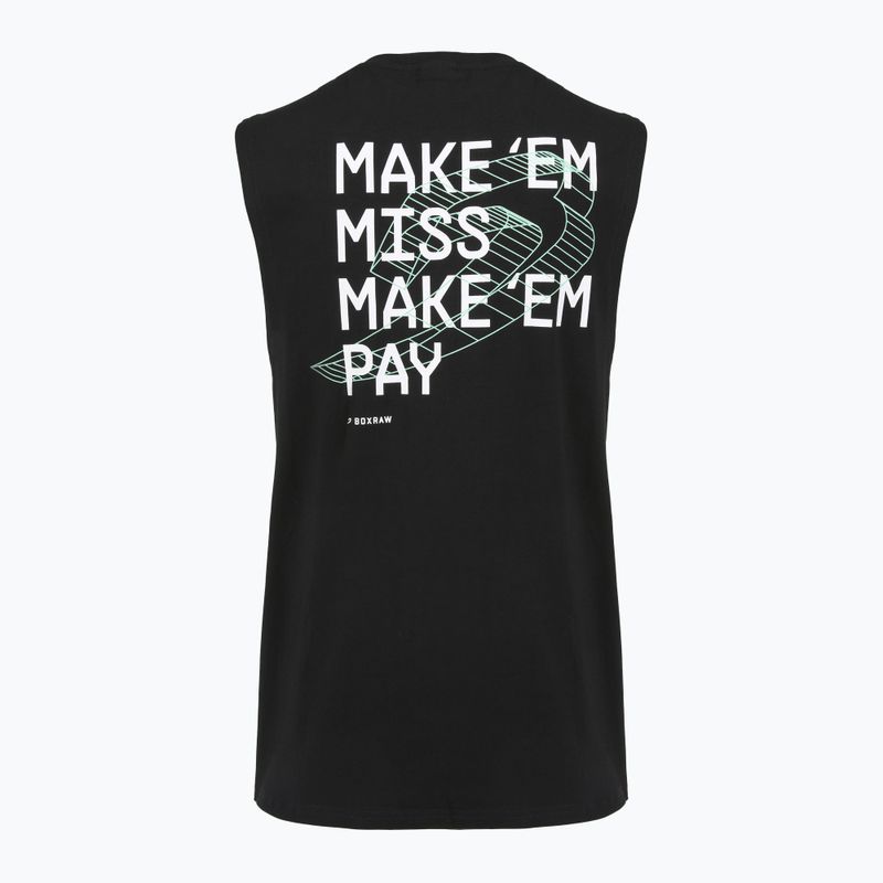 Tricou pentru bărbați BOXRAW Make 'Em Miss Muscle black 11