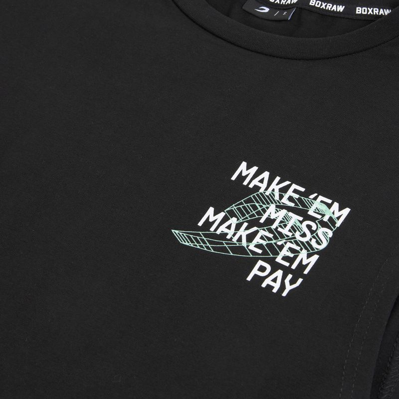 Tricou pentru bărbați BOXRAW Make 'Em Miss Muscle black 13