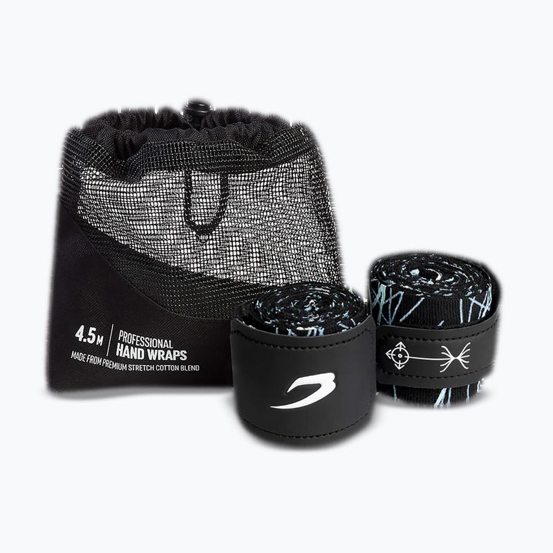 Bandaje de box BOXRAW Dyscyplined Thought Hand Wraps 450 cm black 4