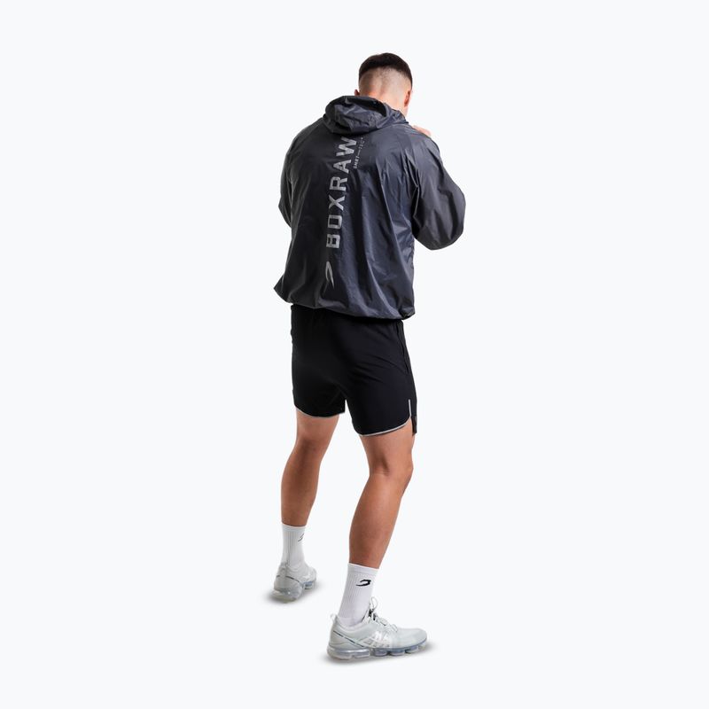 Geacă rezistentă la vânt pentru bărbați Boxraw Genaro Oversized Windbreaker Hoodie charcoal 2