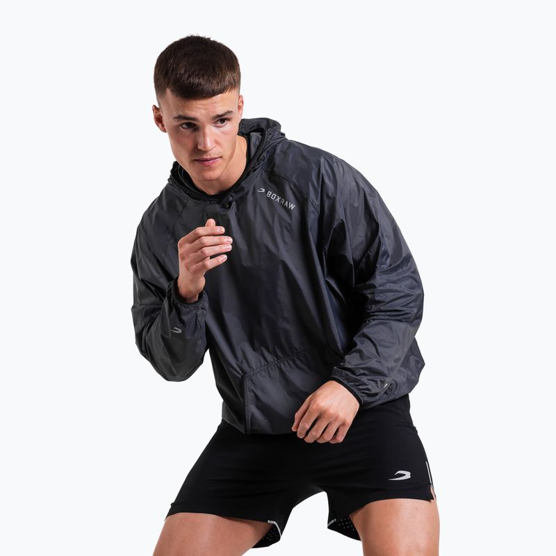 Geacă rezistentă la vânt pentru bărbați Boxraw Genaro Oversized Windbreaker Hoodie charcoal 5