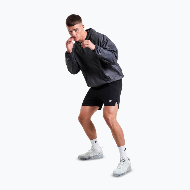 Bluză pentru bărbați BOXRAW Genaro Oversized Windbreaker Hoodie charcoal 2