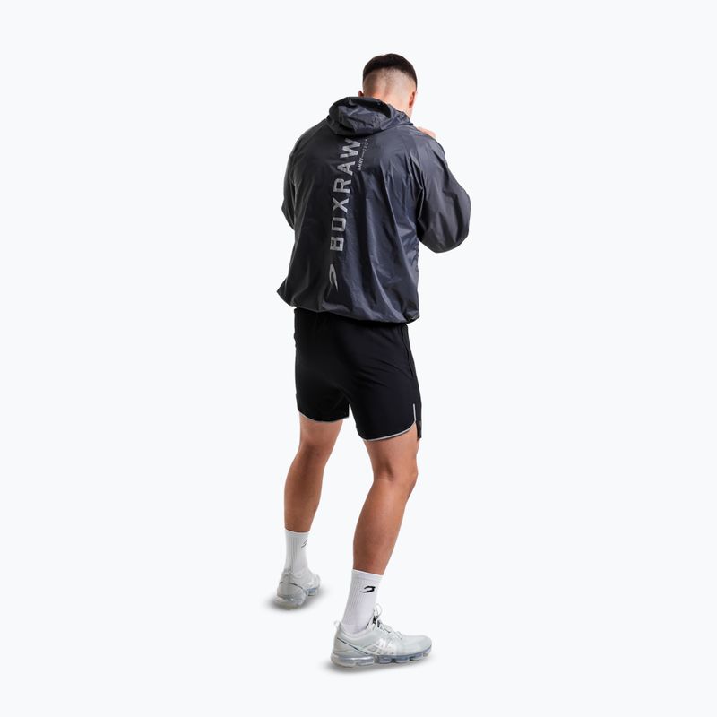 Bluză pentru bărbați BOXRAW Genaro Oversized Windbreaker Hoodie charcoal 3
