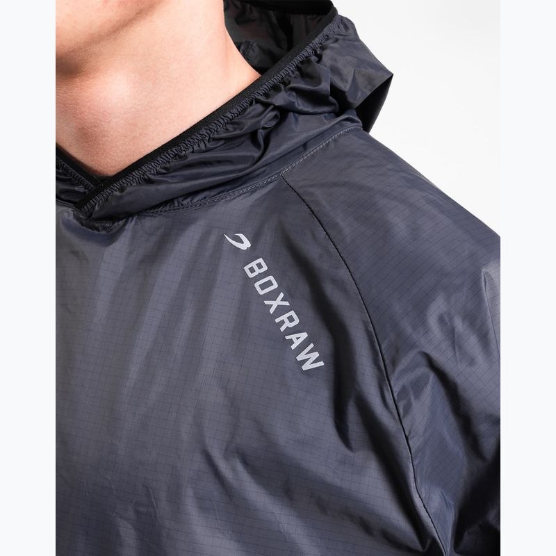 Bluză pentru bărbați BOXRAW Genaro Oversized Windbreaker Hoodie charcoal 7