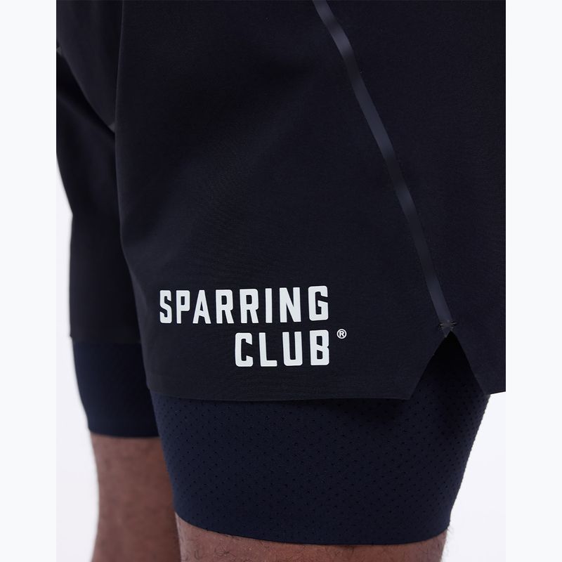 Pantaloni scurți de antrenament pentru bărbați BOXRAW Sparring Club 2-in-1 black 7
