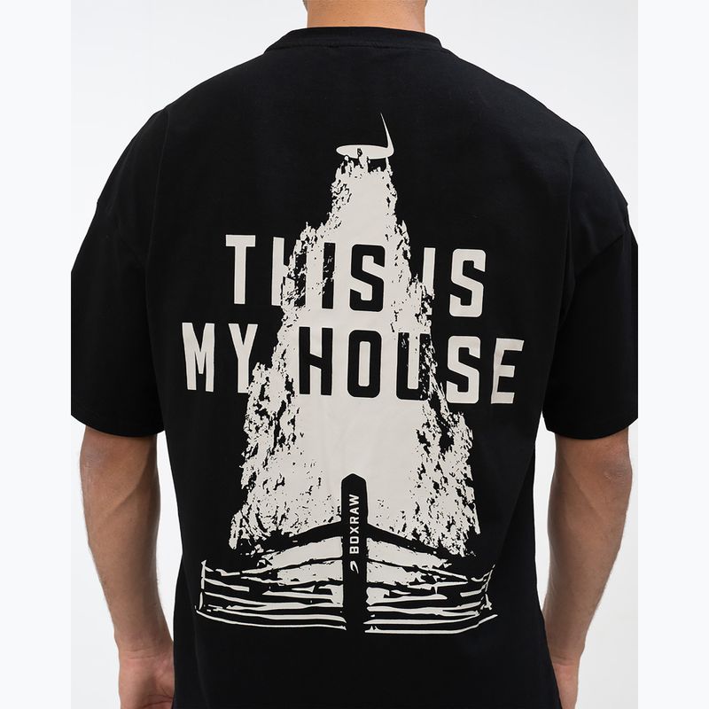 Tricou pentru bărbați BOXRAW This Is My House Oversized black 6