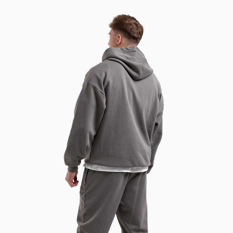 Bluză pentru bărbați BOXRAW East Street Hoodie distressed grey 3