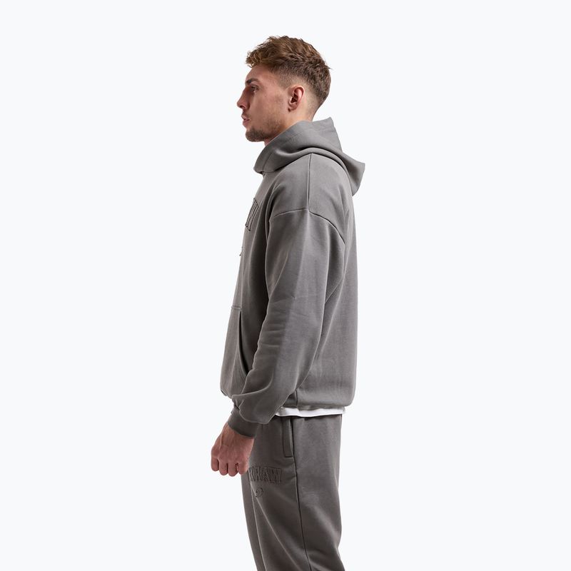 Bluză pentru bărbați BOXRAW East Street Hoodie distressed grey 5