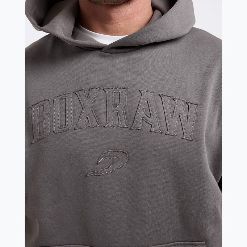 Bluză pentru bărbați BOXRAW East Street Hoodie distressed grey 6