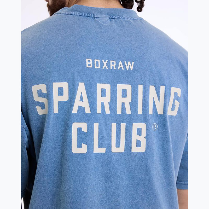 Tricou pentru bărbați BOXRAW Sparring Club Oversized washed baby blue 9