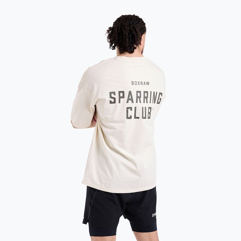 Tricou pentru bărbați BOXRAW Sparring Club Oversized washed beige 7