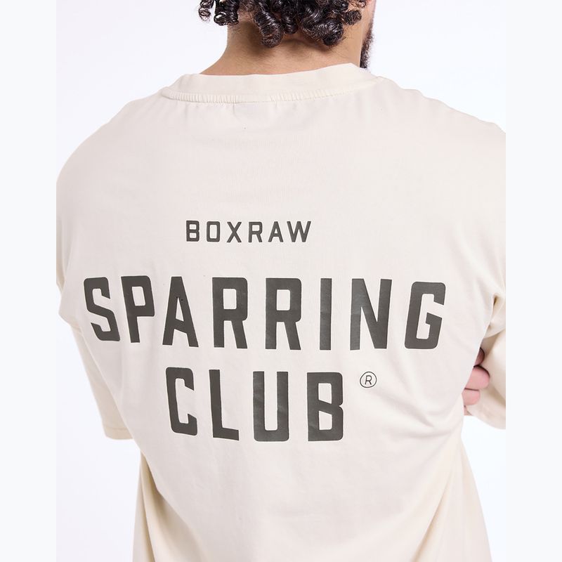 Tricou pentru bărbați BOXRAW Sparring Club Oversized washed beige 9