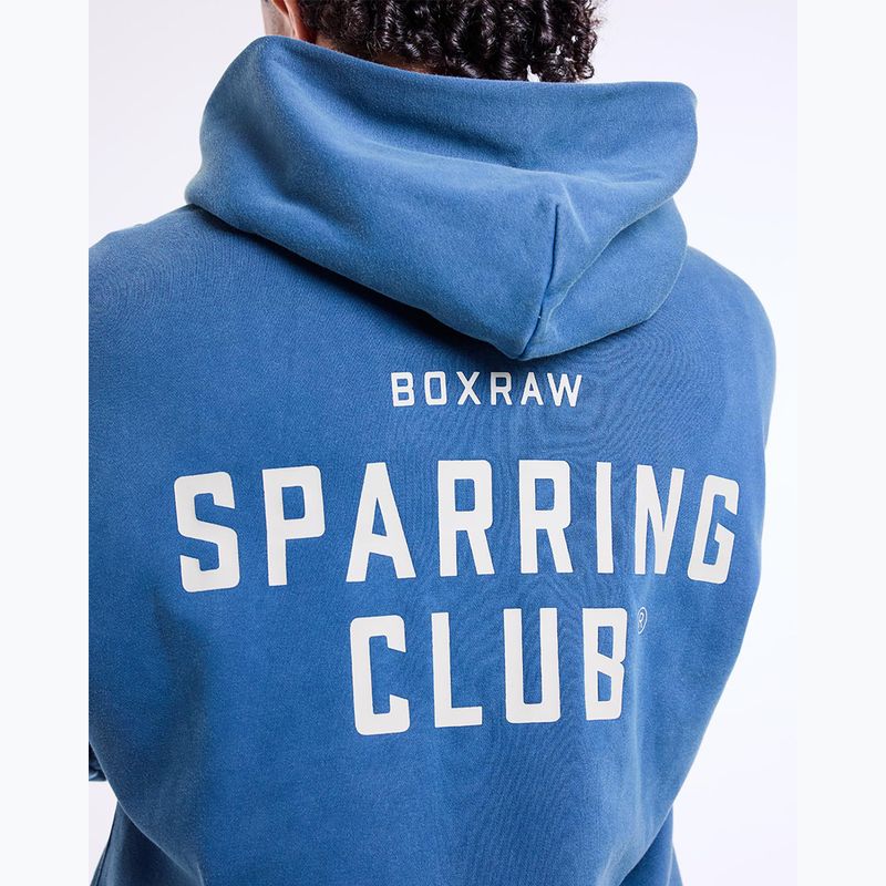 Bluză pentru bărbați BOXRAW Sparring Club Oversized Hoodie washed baby blue 9