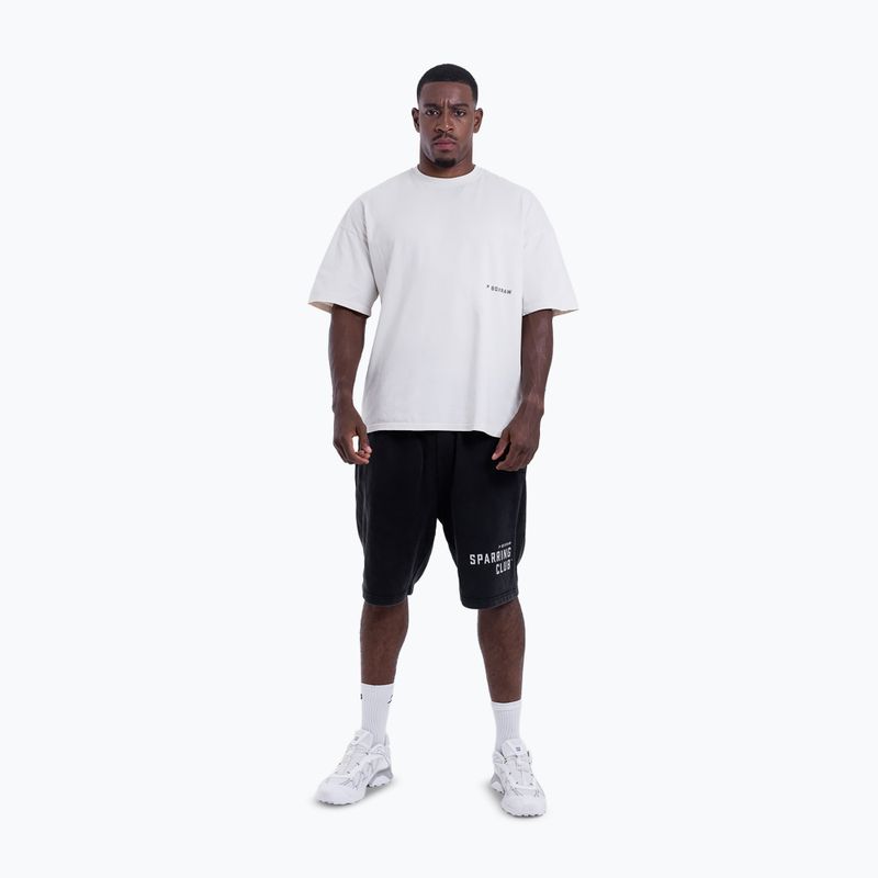 Pantaloni scurți de antrenament pentru bărbați BOXRAW Sparring Club Sweat washed black 2