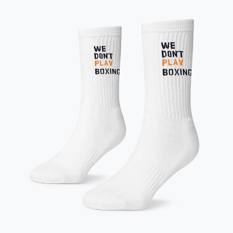 Șosete pentru bărbați BOXRAW We Don't Play Boxing Crew 3 pairs white 2