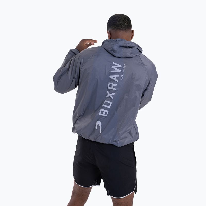Geacă pentru bărbați BOXRAW Genaro Zip Up Windbreaker charcoal 3