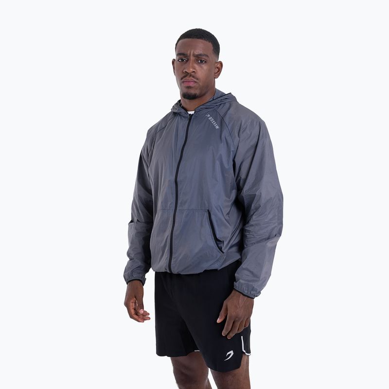 Geacă pentru bărbați BOXRAW Genaro Zip Up Windbreaker charcoal 4