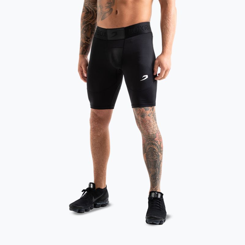 Pantaloni scurți de antrenament pentru bărbați BOXRAW Saddler Compression black