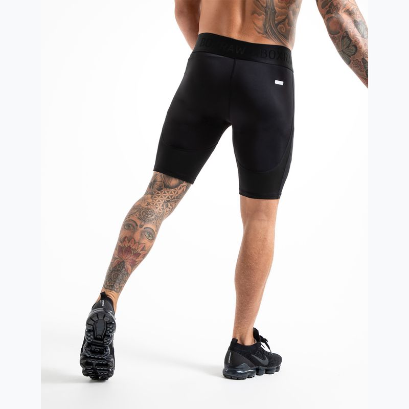 Pantaloni scurți de antrenament pentru bărbați BOXRAW Saddler Compression black 3