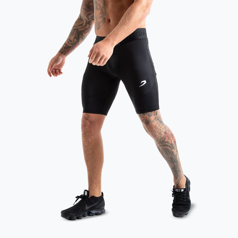 Pantaloni scurți de antrenament pentru bărbați BOXRAW Saddler Compression black 5