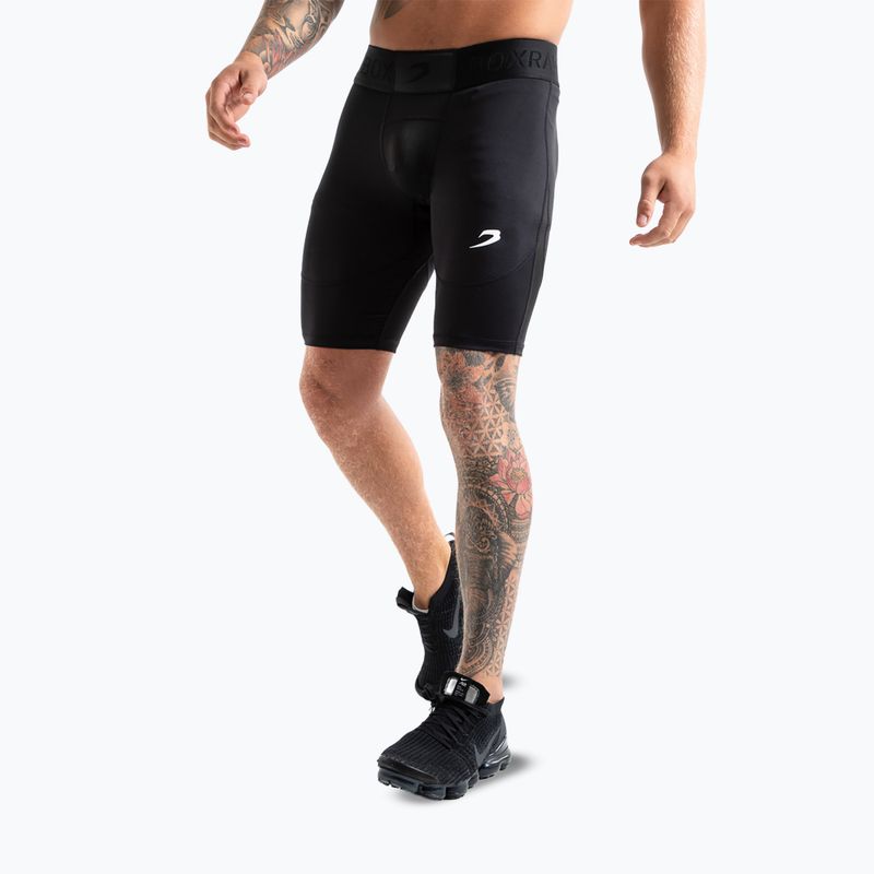 Pantaloni scurți de antrenament pentru bărbați BOXRAW Saddler Compression black 6