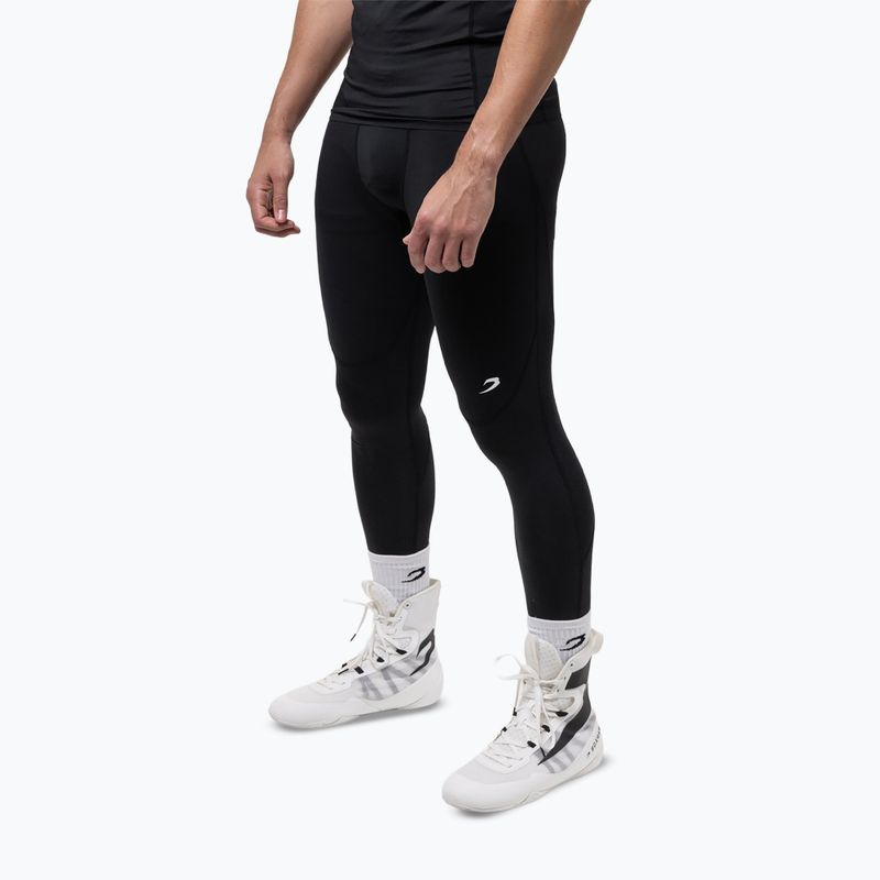 Colanți de antrenament pentru bărbați BOXRAW Saddler Compression black