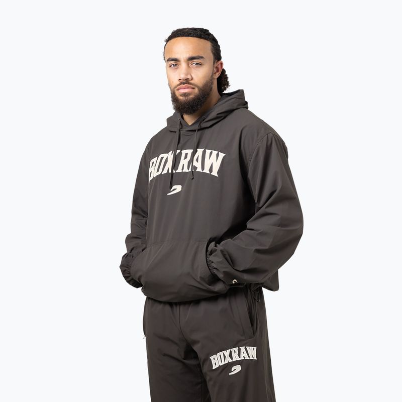 Bluză pentru bărbați BOXRAW East Street Shell Hoodie charcoal 4