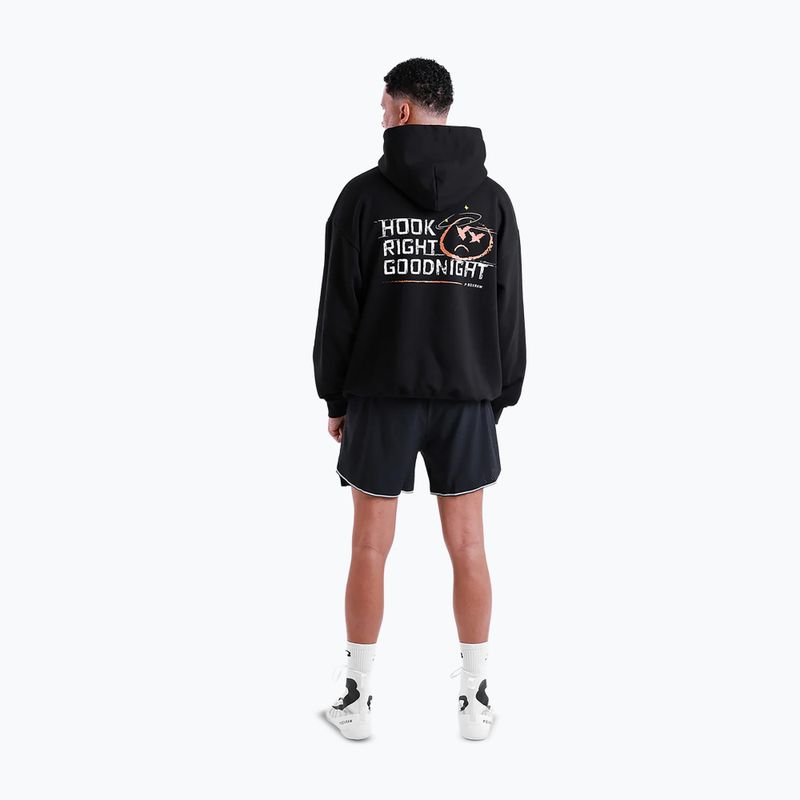 Bluză pentru bărbați BOXRAW Hook Right Goodnight Oversized Hoodie black 3