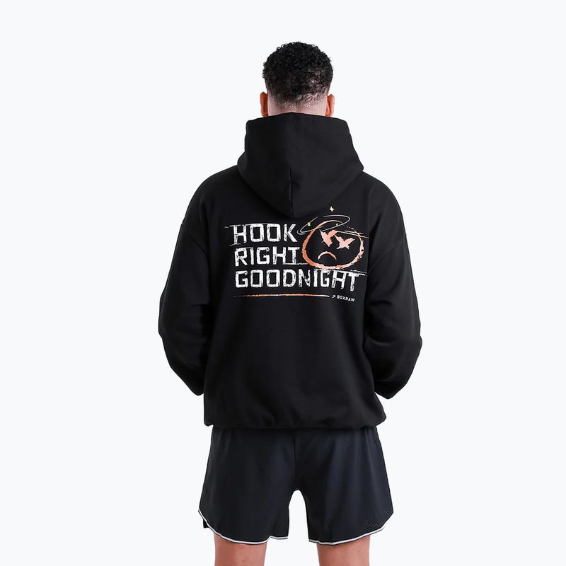Bluză pentru bărbați BOXRAW Hook Right Goodnight Oversized Hoodie black 4