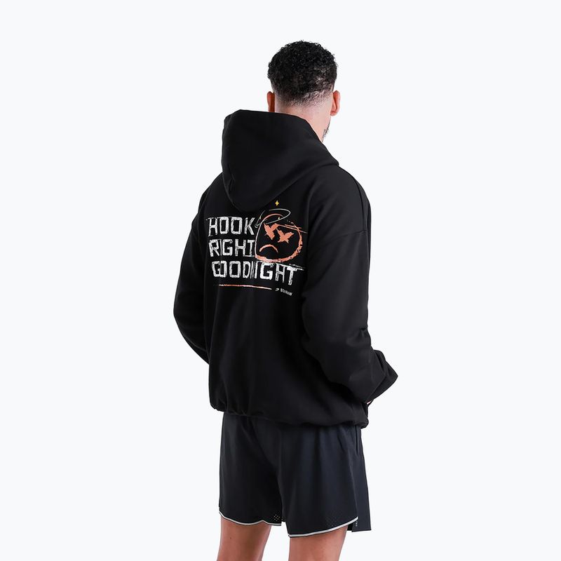 Bluză pentru bărbați BOXRAW Hook Right Goodnight Oversized Hoodie black 5