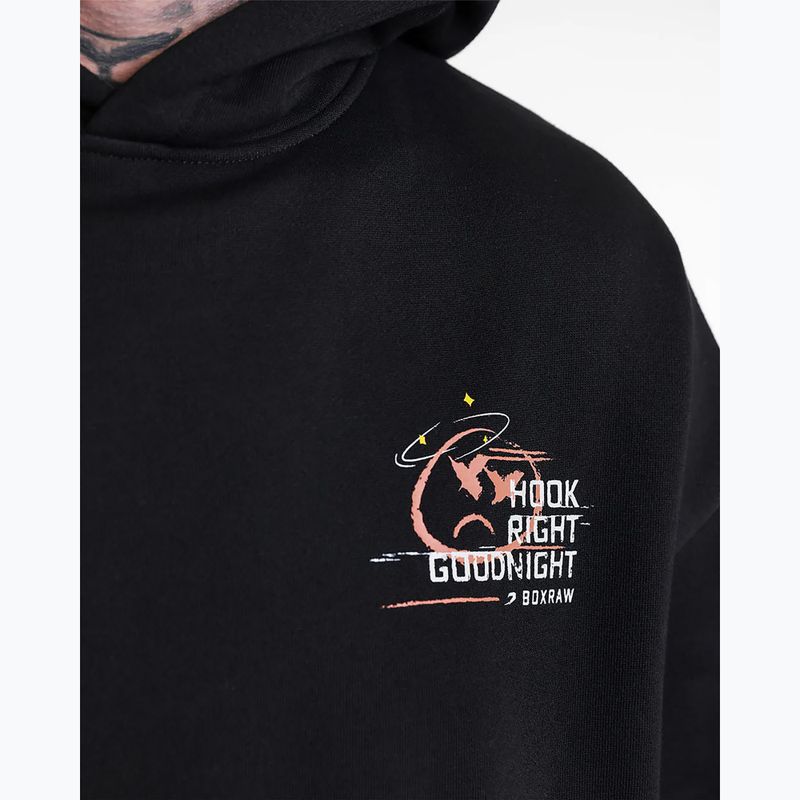 Bluză pentru bărbați BOXRAW Hook Right Goodnight Oversized Hoodie black 7