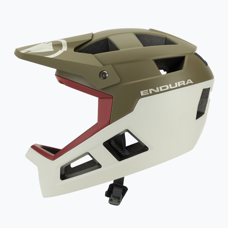 Cască de bicicletă Endura Singletrack Full Face tweed green 3